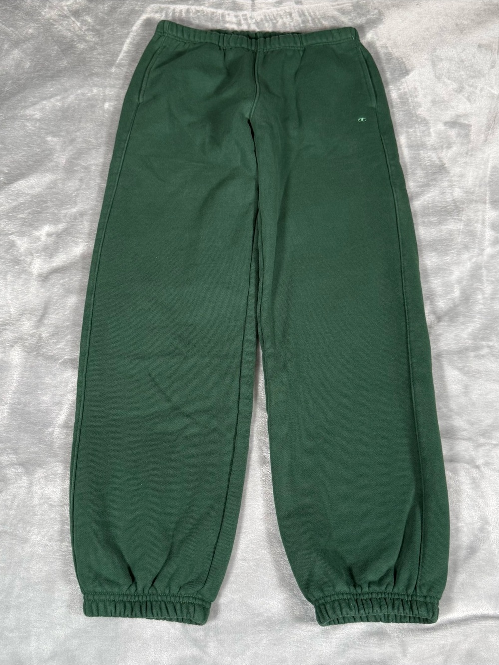 Champion Reverse Weave Sweatpants Joggers Mens Small Cuffed Fleece Green